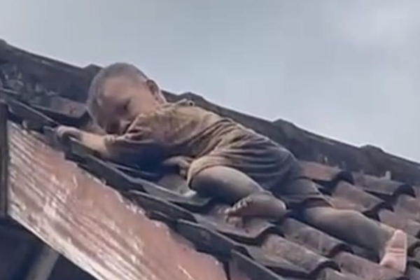 Balita 2 Tahun Asal Lombok di Atas Atap, Diduga Anak Aktif Hingga Panjat Genteng