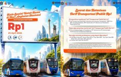 Syarat Dapat Tarif Transportasi Publik di Jakarta Gratis Besok, Catat Jam, Rute dan Cara Pembayarannya