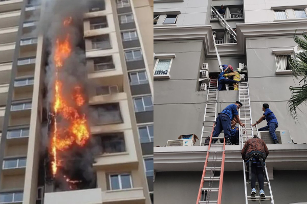 Kebakaran Apartemen Mediterania Jakarta Barat, Diduga Api Berasal dari Lantai 2