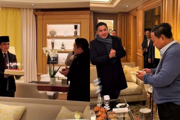 Presiden Prabowo Rayakan Ulang Tahun Seskab Teddy di Perancis, Netizen: Semoga Membawa Manfaat