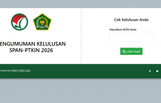 Pengumuman SPAN-PTKIN 2026