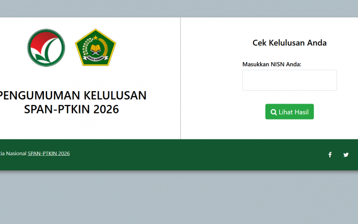 Pengumuman SPAN-PTKIN 2026