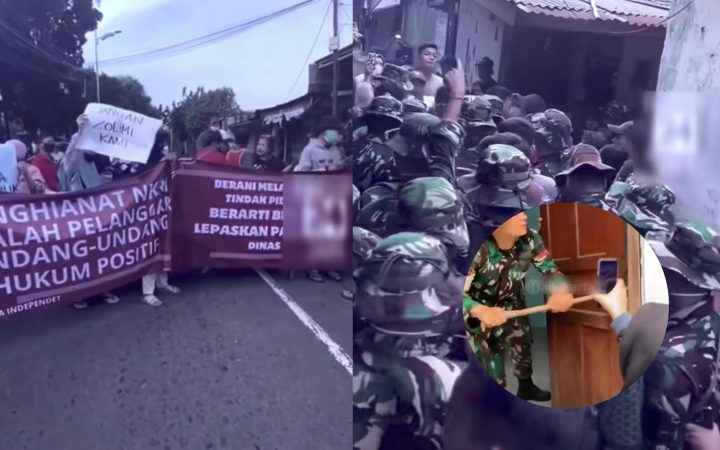 Tegang! Aksi Warga Tolak Penggusuran Rusun TNI di Jagakarsa Berujung Ricuh