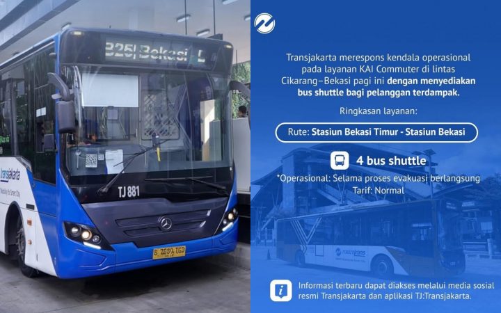 Transjakarta Siapkan Shuttle Bekasi Timur-Bekasi, Bantu Penumpang Usai Kecelakaan Kereta