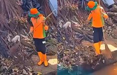 Viral Petugas Kebersihan Justru Buang Sampah ke Kali di Jaktim, DLH DKI Beri Sanksi
