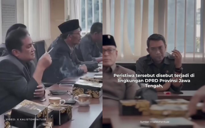 Viral Anggota DPRD Jateng Merokok Saat Rapat di Ruang AC, Ketua DPRD: Akan Ditegur