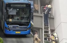 Transjakarta Rute 8K Batusari-Grogol Dihentikan Imbas Kebakaran Apartemen Mediterania