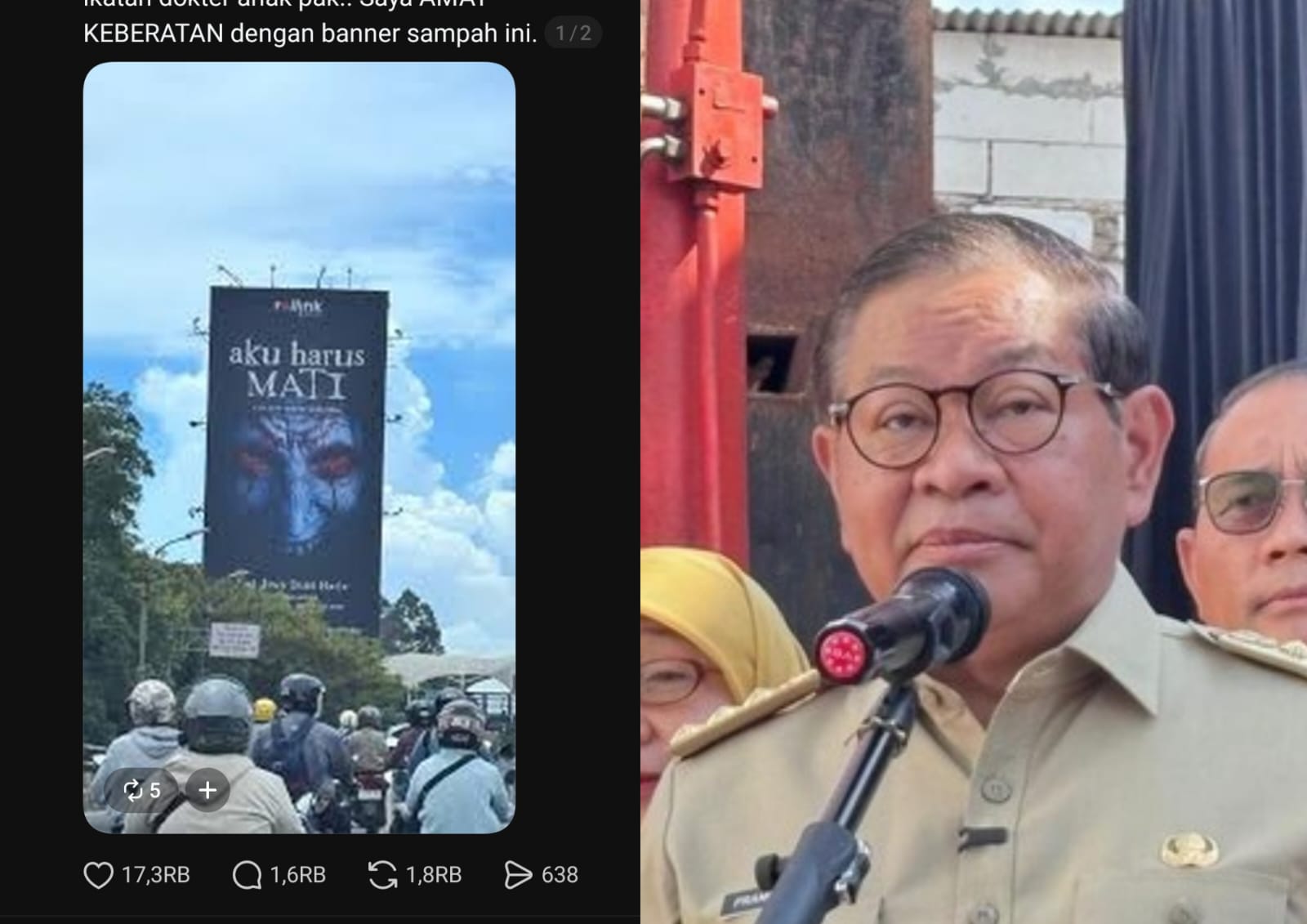 Heboh Baliho Film "Aku Harus Mati" Meresahkan, Pemrov DKI Turun Tangan: Sudah Kami Turunkan