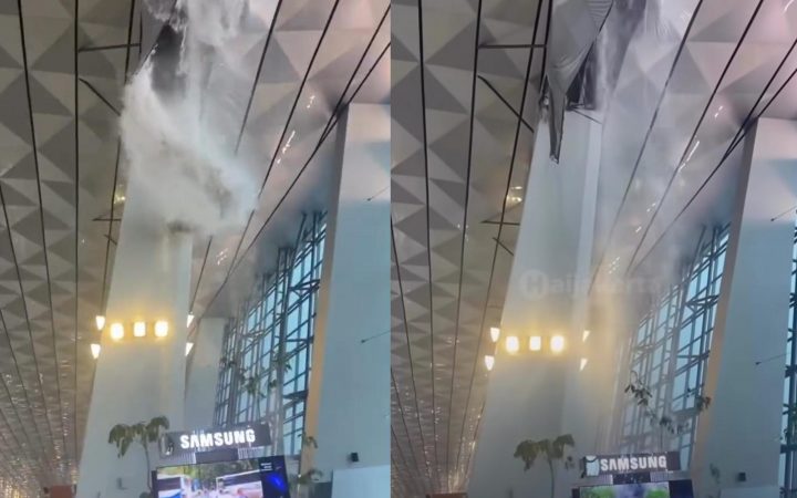 Atap Terminal 3 Soetta Jebol Dihantam Hujan Deras, Belasan Penerbangan Terdampak