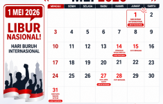 Hari Buruh 1 Mei 2026 Libur Nasional