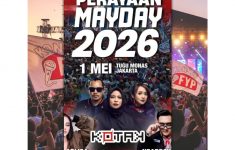 Konser Gratis May Day 2026 di Monas Siap Guncang Jakarta