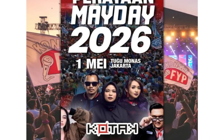 Konser Gratis May Day 2026 di Monas Siap Guncang Jakarta