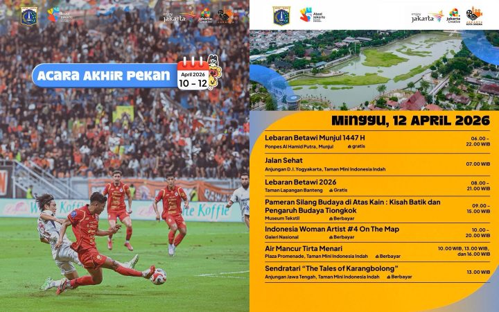 Daftar Event Akhir Pekan di Jakarta Digelar 11-12 April 2026