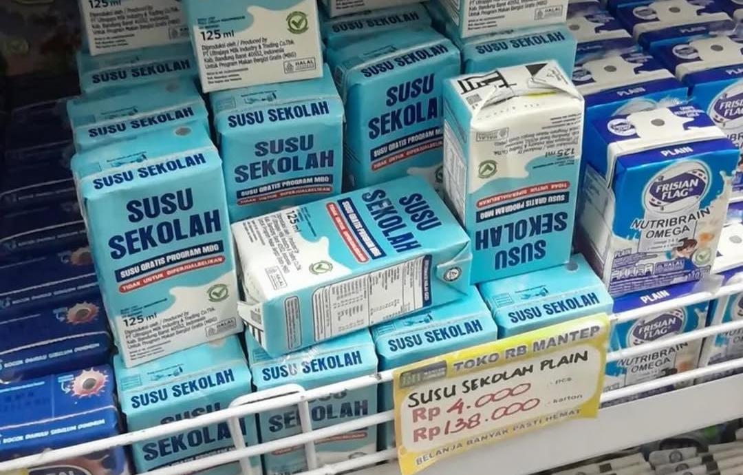 Viral Susu Gratis Program MBG Dijual di Minimarket Rp4 Ribu, Bikin Netizen Geram