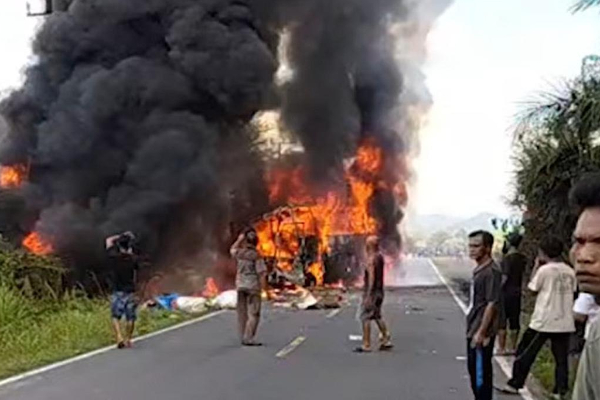 Kecelakaan Bus ALS dan Truk Tangki Tewaskan 16 Orang, Ini Kronologinya