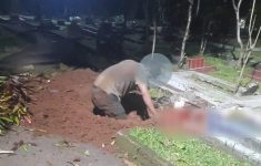 Geger! Pria di Tangsel Gali Makam Ibunya Sendiri, Diduga Karena Konflik Keluarga