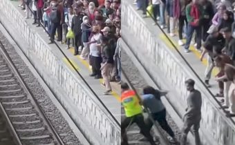 Viral Dua Penumpang Terjatuh ke Rel di Stasiun Manggarai Saat Peron Padat, Petugas Bergerak Cepat