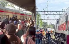KA Jakatingkir dan Serayu Anjlok di Pasar Senen, Perjalanan Commuter Line Terganggu
