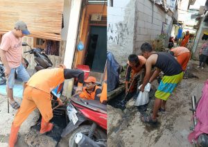 Gotong Royong Atasi Genangan, Saluran Air di Cengkareng Barat Dibersihkan