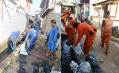 Gotong Royong Atasi Genangan, Saluran Air di Cengkareng Barat Dibersihkan