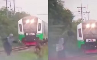 Aksi Nekat Bocah Hadang Kereta di Sidoarjo Viral hingga KAI Turun Tangan, Netizen: Bocah Stres