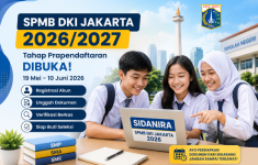 Prapendaftaran SPMB Jakarta 2026 Dibuka Hingga 10 Juni Lewat SINADIRA