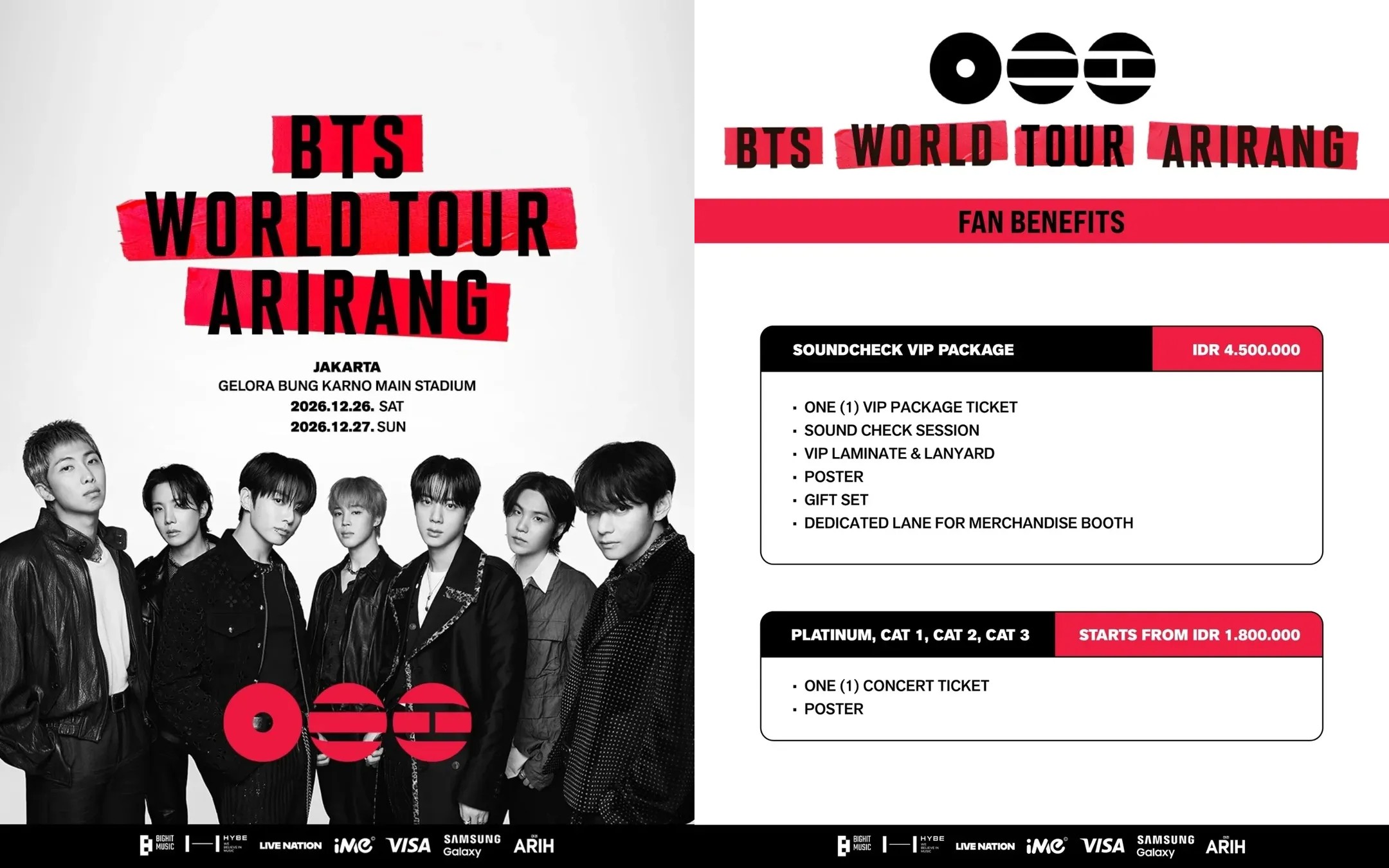 Cara War Tiket BTS Jakarta 2026