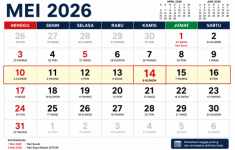 Tanggal 14-15 Mei 2026 Libur Apa