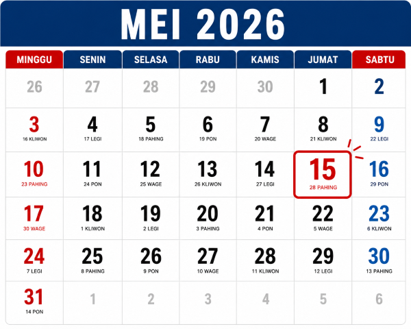 15 Mei 2026 Diperingati Hari Apa