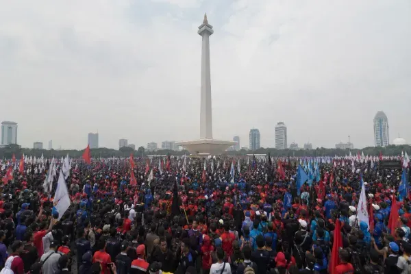 Rekayasa Lalin di Monas Peringatan Hari Buruh 2026, Catat Rute dan Detail Waktunya