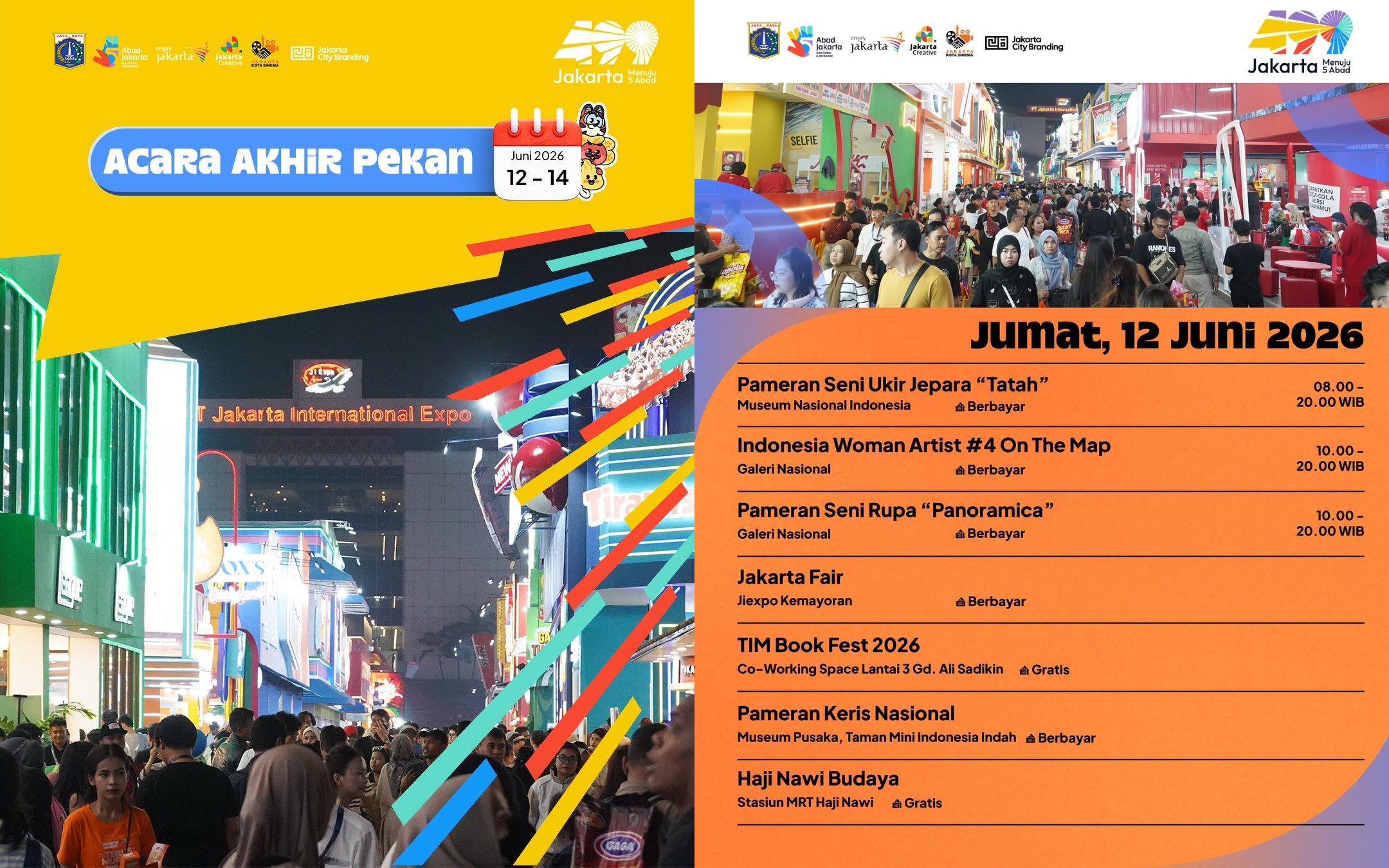 Daftar Event Akhir Pekan di Jakarta 13–14 Juni 2026