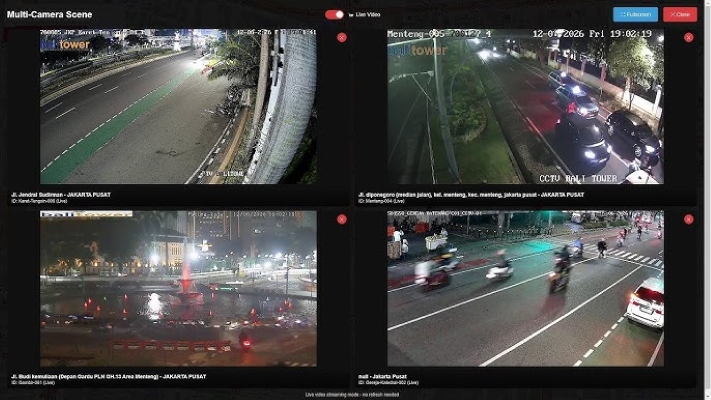 Pemprov DKI Tegaskan CCTV Bundaran HI Berfungsi Normal