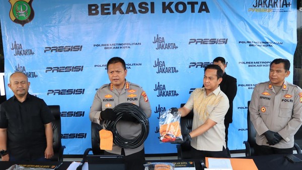 Curi Kabel BTS hingga Ganggu Sinyal, Pria di Bekasi Diamankan Polisi