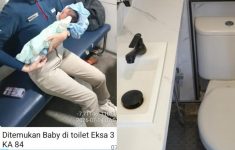 Heboh! Bayi Hidup Ditemukan di Toilet KA Sancaka Rute Jogja-Surabaya, Kini Ditangani Polisi
