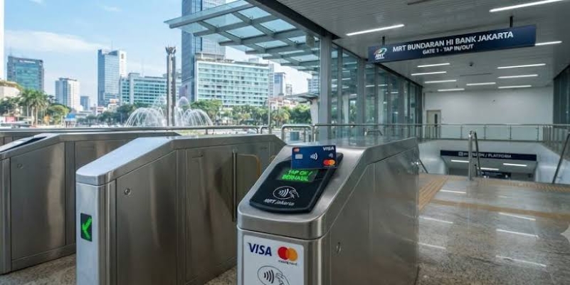 MRT Jakarta Resmi Terapkan Pembayaran Kartu Kredit Contactless