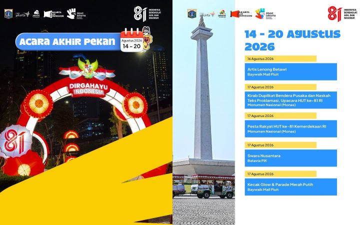 Agenda Acara Akhir Pekan di Jakarta 14-20 Agustus 2026