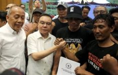 Ditemui Massa Pati di DPR, Dasco Janji RUU Perampasan Aset