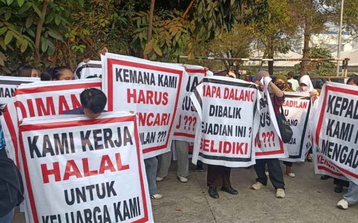 Pekerja Club de Arjuna Gelar Aksi