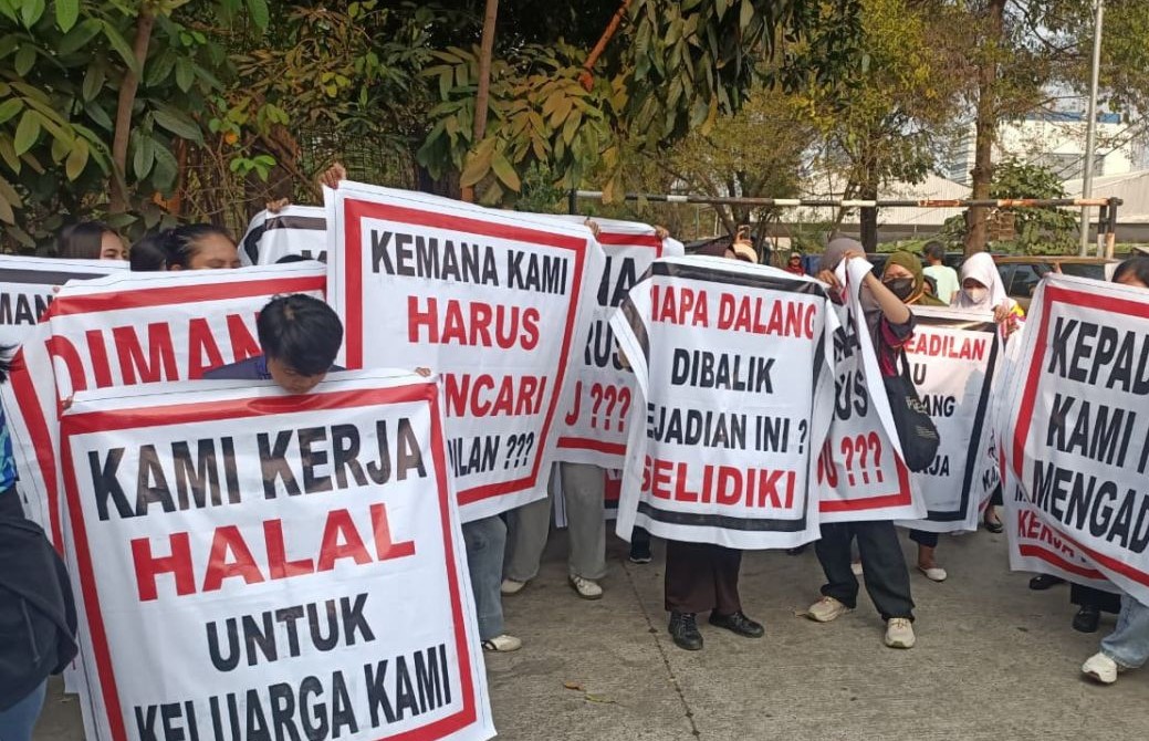 Pekerja Club de Arjuna Gelar Aksi