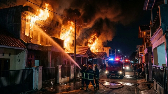 18 Rumah dan 4 Tempat Usaha Terbakar di Kebayoran Lama