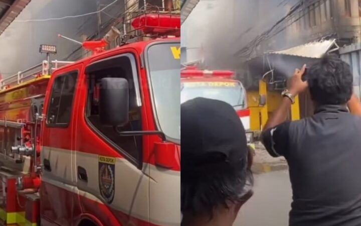 Kebakaran Hanguskan Warung Ayam Pak Gembus di Depok