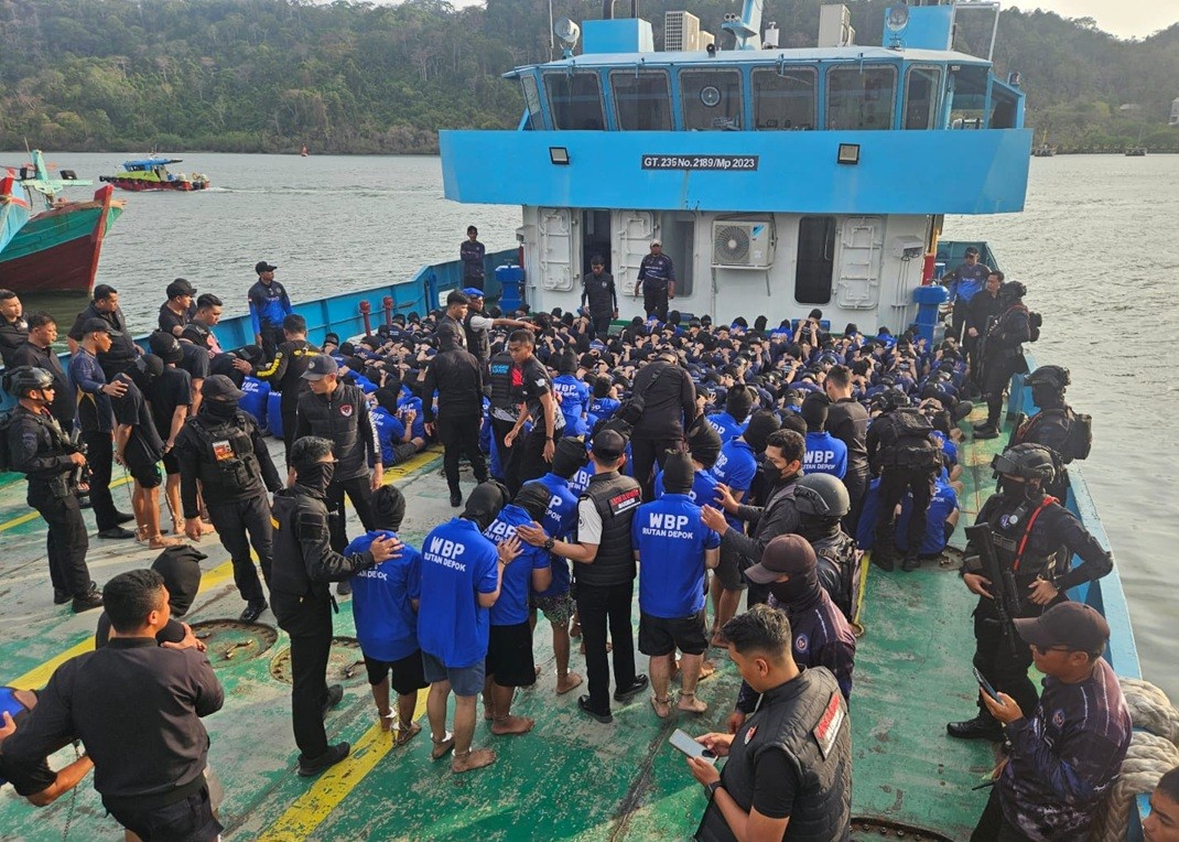 115 Napi Rutan Depok Dipindah ke Nusakambangan